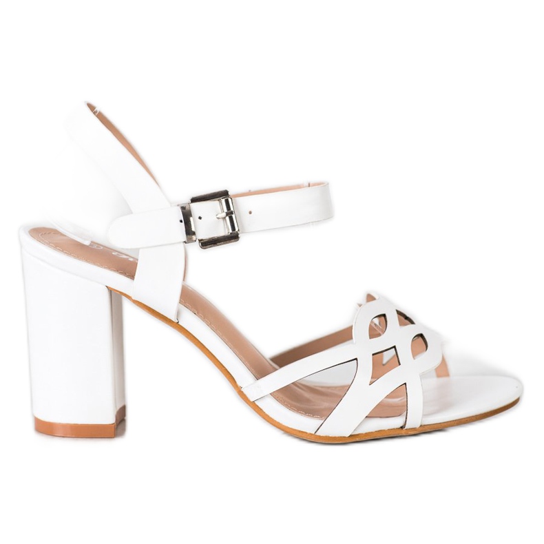 Renda Tyylikkäät sandaalit baarissa valkoinen