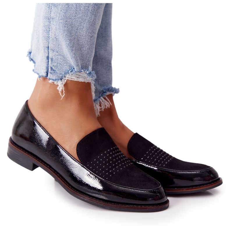 Naisten lakatut leivonnaiset Sergio Leone PB254 musta