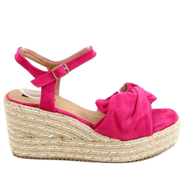 Sandaalit espadrillit fuksiakiiloissa WH-3K63 Fuchsia vaaleanpunainen