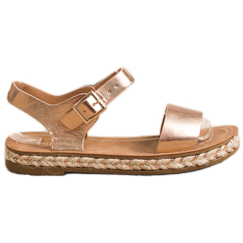 SHELOVET Mukavat kultaiset sandaalit kultainen