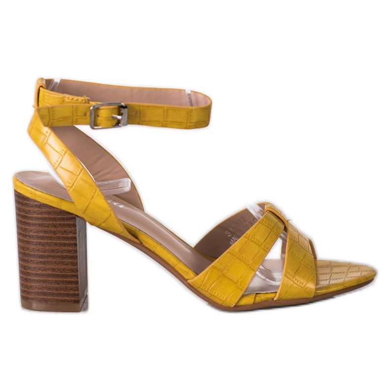 Renda Tyylikkäät sandaalit baarissa keltainen