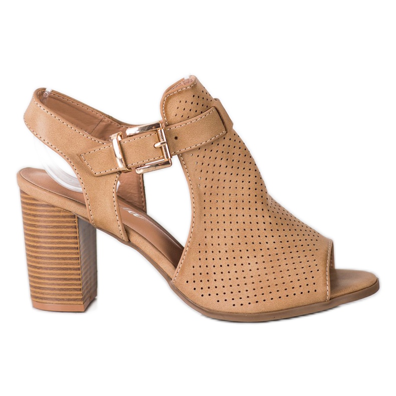 Renda Rakennetut sandaalit Eco -nahkaa beige ruskea