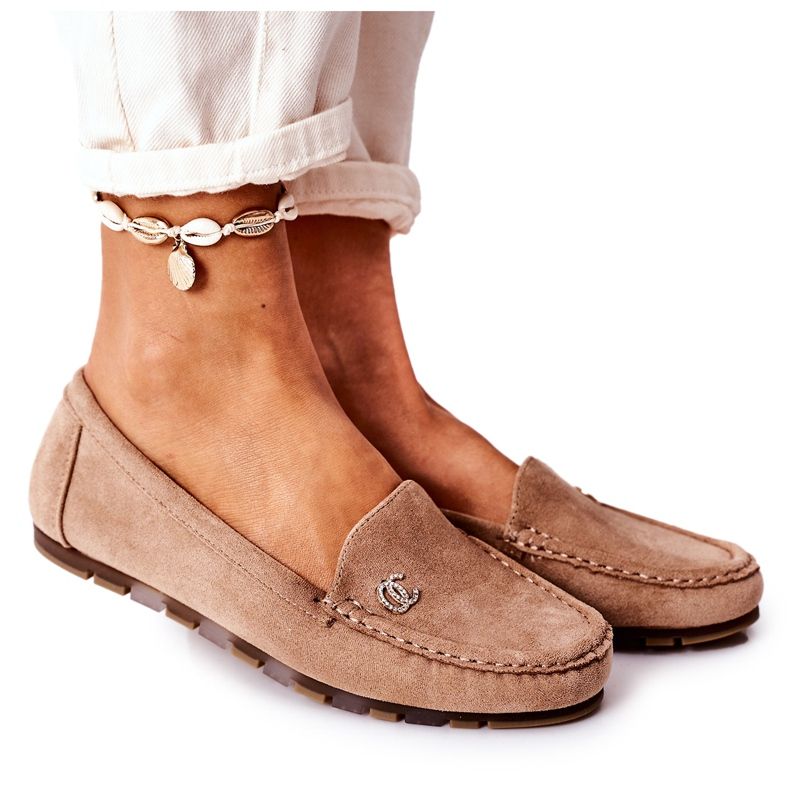 PS1 Naisten mokkanahkavaaleat vaaleanruskeat Madelyn beige