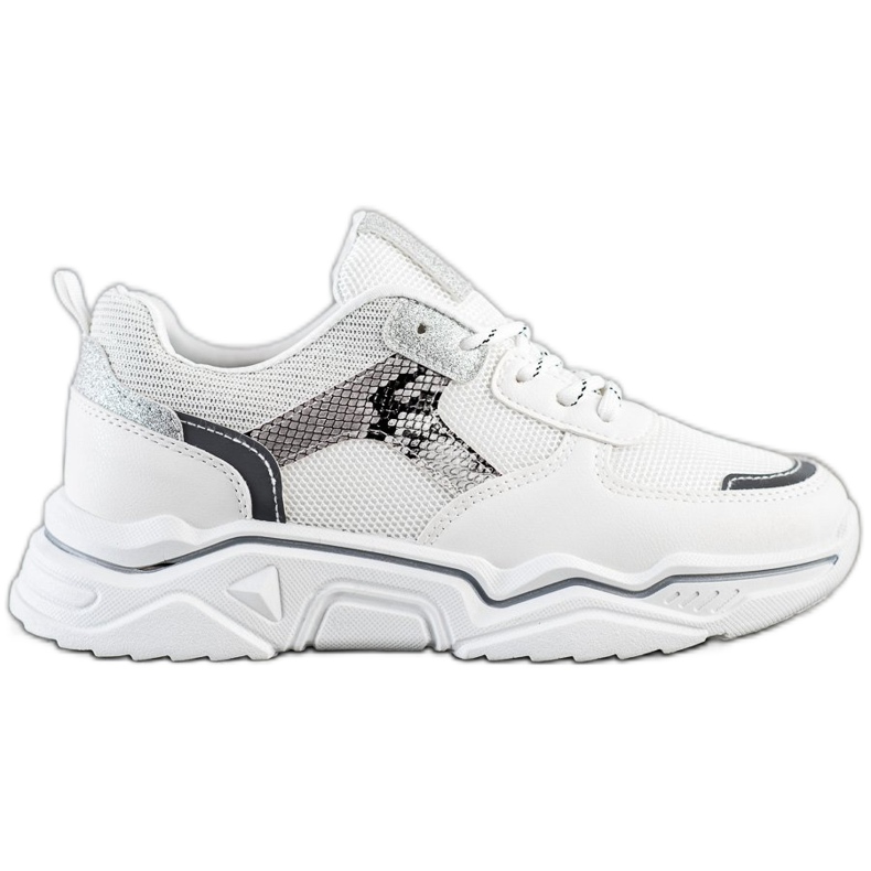 SHELOVET Valkoiset lenkkarit glitterillä valkoinen