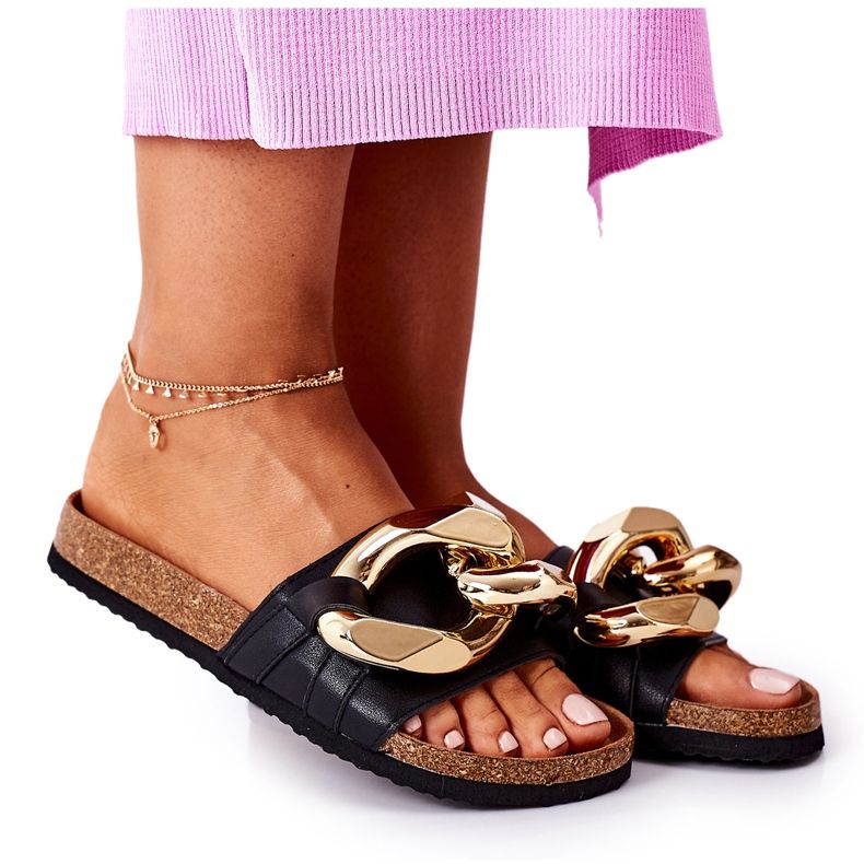 S.Barski Tossut korkilla ketjulla S. Barski SB002 musta