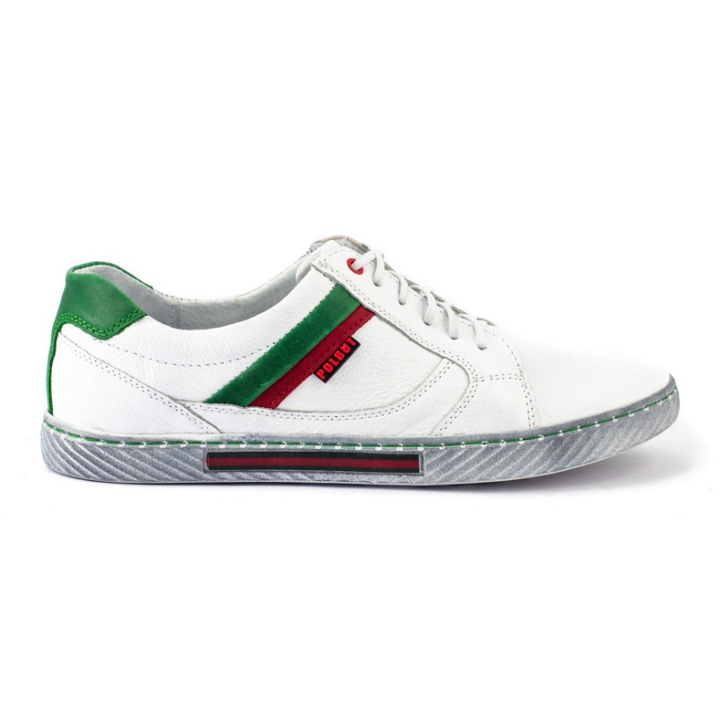 Polbut J47 valkoiset miesten kengät valkoinen