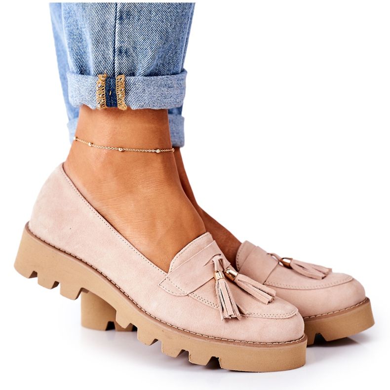 Mokkanahka Lewski Shoes 3053 Cappuccino beige