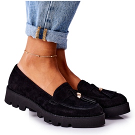 Mokkanahkakengät Lewski Shoes 3053 Musta