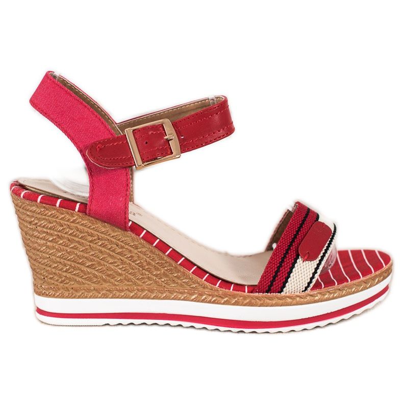 SHELOVET Wedge sandaalit punainen