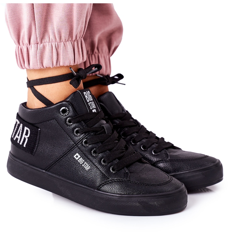 Naisten lenkkarit Big Star Warm Black EE274351 musta