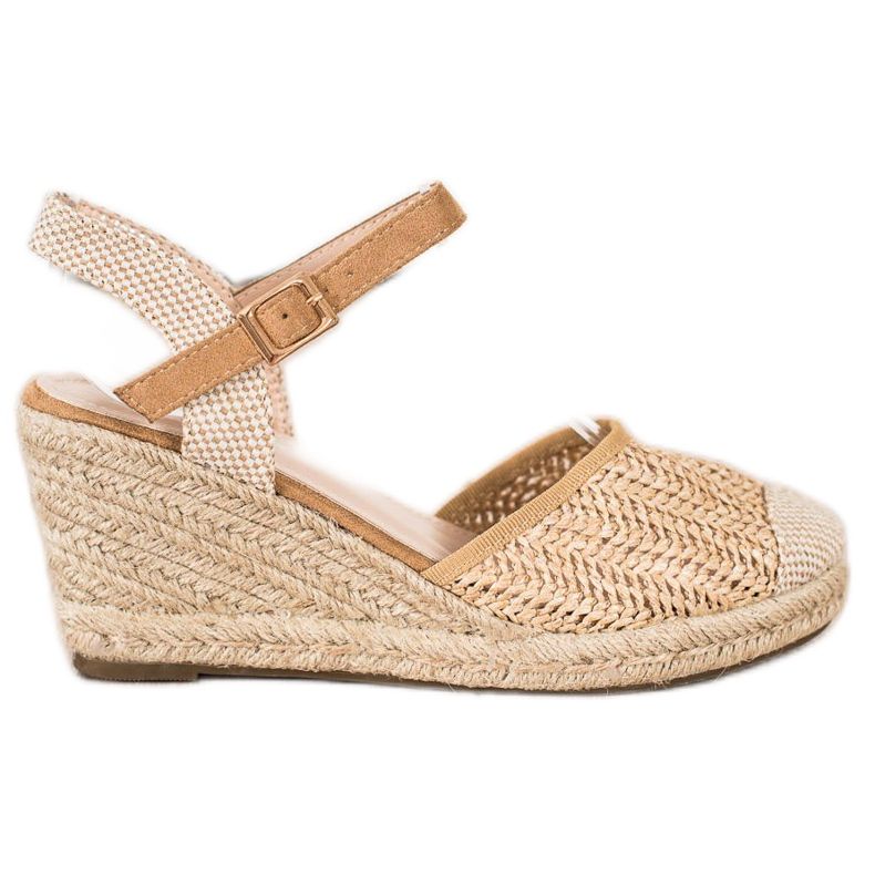 Sweet Shoes Avoimet espadrillit kiilassa beige ruskea