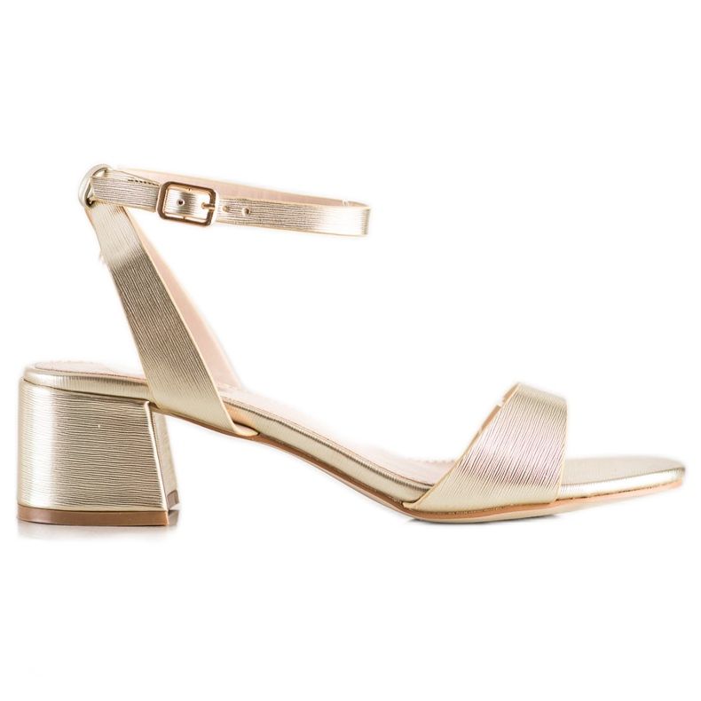 SHELOVET Tyylikkäät kultaiset sandaalit kultainen