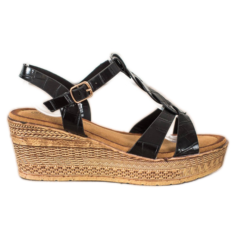 Queentina Eco Nahka Sandaalit musta