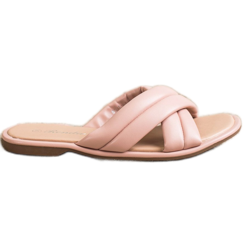 Renda Muodikkaat Eco -nahkatossut vaaleanpunainen