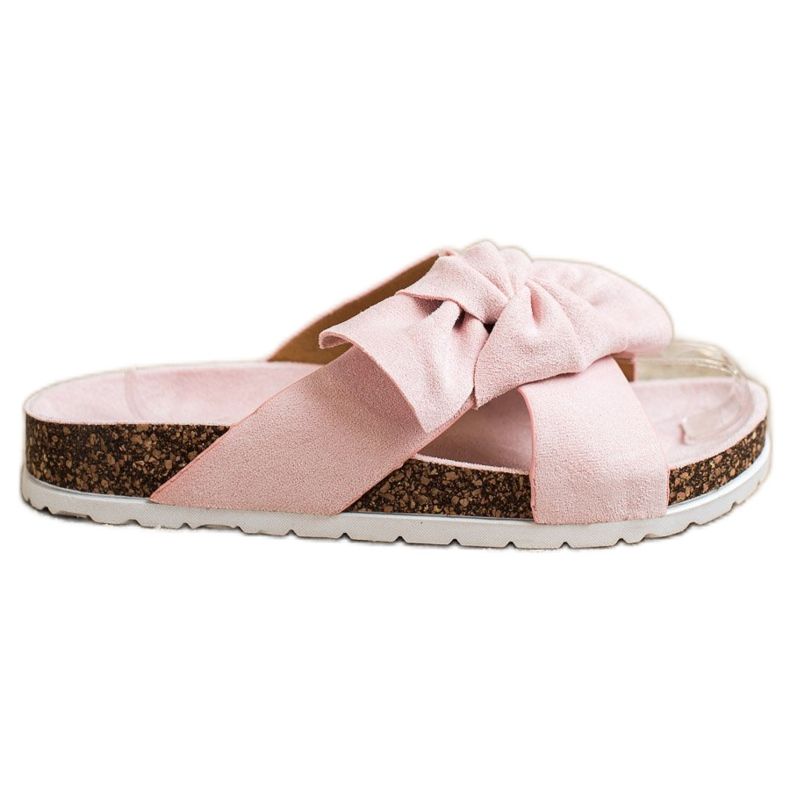 Ideal Shoes Muodikkaat tossut vaaleanpunainen