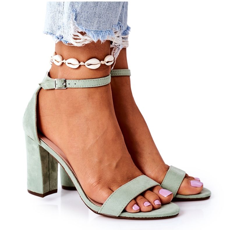 PS1 Vihreä mokkanahka sandaalit Firenzen vihreässä baarissa