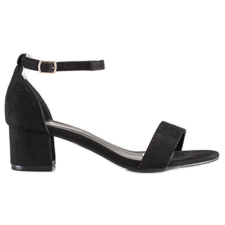 SHELOVET Sandaalit matalalla baarilla musta