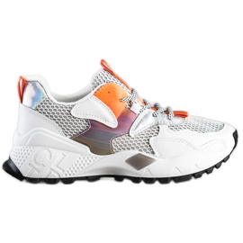 SHELOVET Muoti lenkkarit Mesh valkoinen monivärinen