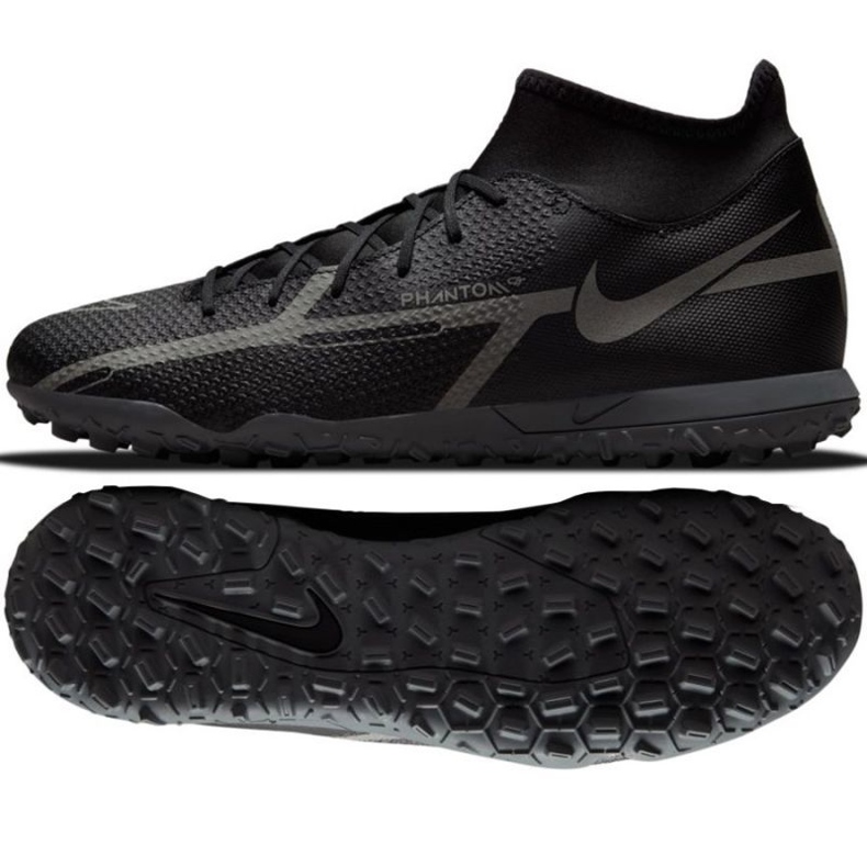 Nike Phantom GT2 Club Dynamic Fit Tf M DC0820 004 jalkapallokengät musta musta