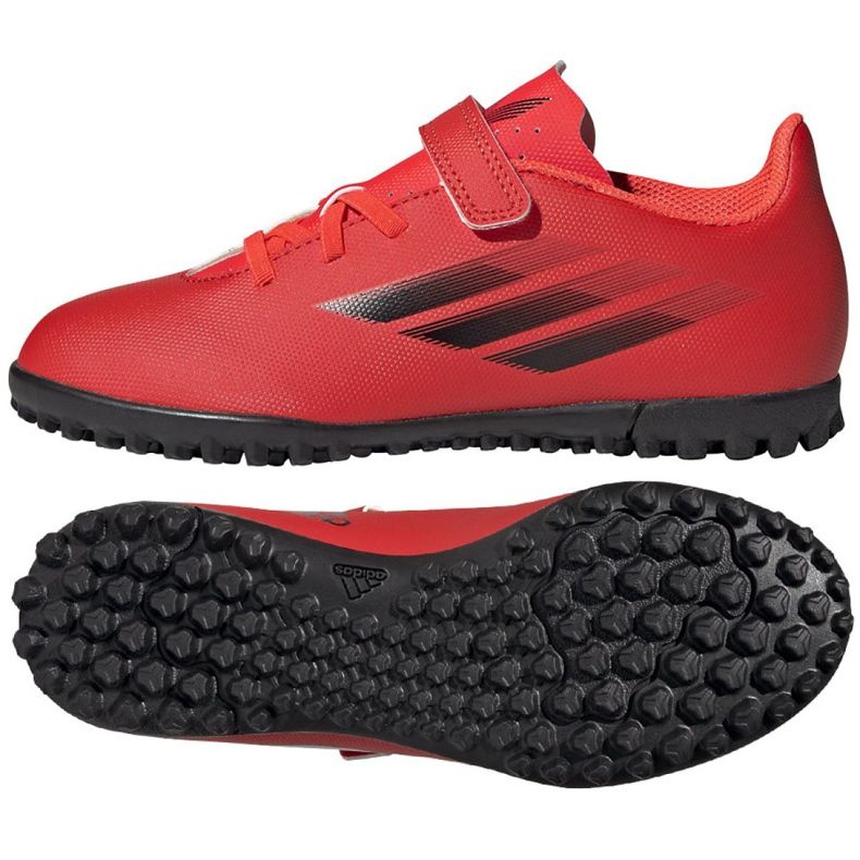 Adidas X Speedflow.4 H&amp;L Tf Jr FY6874 jalkapallokengät monivärinen punainen