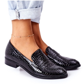 Lakatut mokkasiinit Vinceza 21-10674 musta