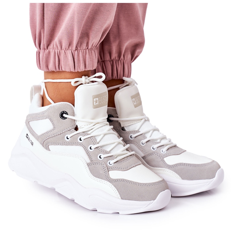 Naisten urheilukengät Tennarit Big Star GG274643 Valkoinen