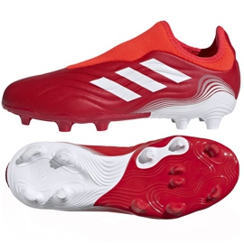 Adidas Copa Sense.3 Ll Fg Jr FY6156 jalkapallokengät punainen appelsiinit ja punaiset Adidas Copa Sense.3 Ll Fg Jr FY6156 jalkapallokengät punainen appelsiinit ja punaiset