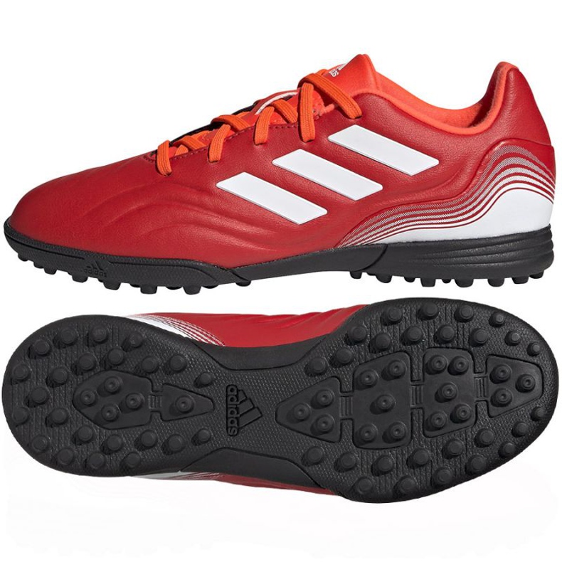 Adidas Copa Sense.3 Tf Jr FY6164 jalkapallokengät monivärinen appelsiinit ja punaiset
