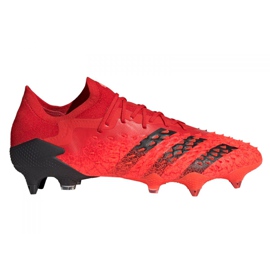 Adidas Predator Freak.1 Low Sg M FY6267 jalkapallokengät punainen, musta punainen