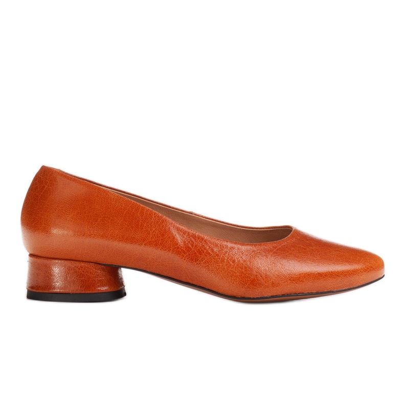 Marco Shoes Ruskeat nahkaiset ballerinat