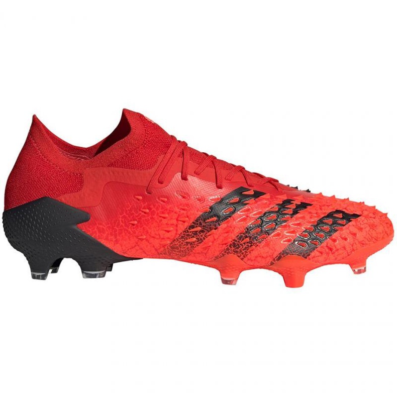 Adidas Predator Freak.1 Ll Fg M FY6266 jalkapallokengät punainen appelsiinit ja punaiset