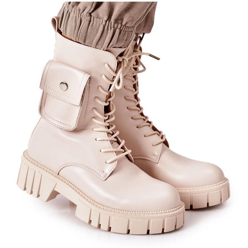 PS1 Eristetyt työntekijät tasku Beige Awesome