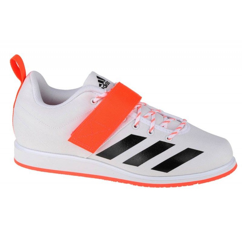 Adidas Powerlift 4 M GZ2865 kengät valkoinen musta oranssi
