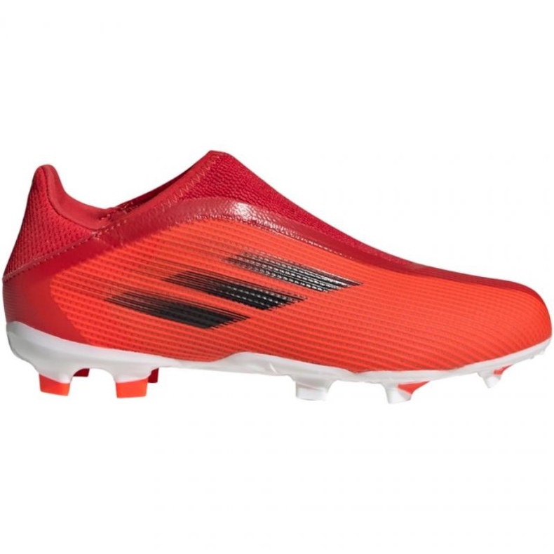 Adidas X Speedflow.3 Fg Ll Jr FY3257 jalkapallokengät monivärinen appelsiinit ja punaiset