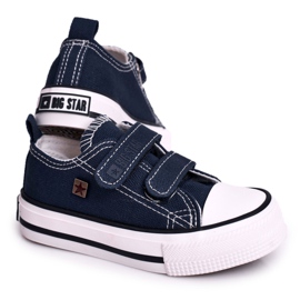 Lasten matalat lenkkarit tarranauhalla Big Star HH374097 Navy Blue sininen