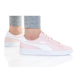 Puma Smash V2 Buck Jr 365182 35 kengät musta vaaleanpunainen