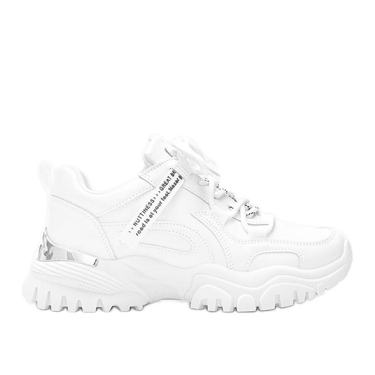 Valkoiset lenkkarit paksulla Zooey -pohjalla valkoinen