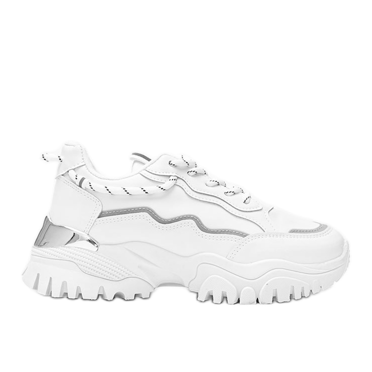 Valkoiset lenkkarit paksulla Desiare -pohjalla valkoinen