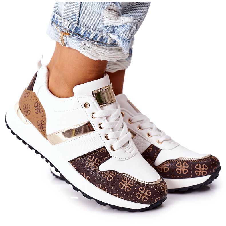 Urheilukengät Tennarit Valkoinen Seuraava ruskea