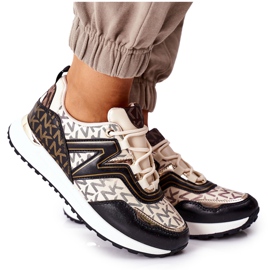 Logowane Urheilukengät Tennarit Beige ja Musta Always Logowane Urheilukengät Tennarit Beige ja Musta Always