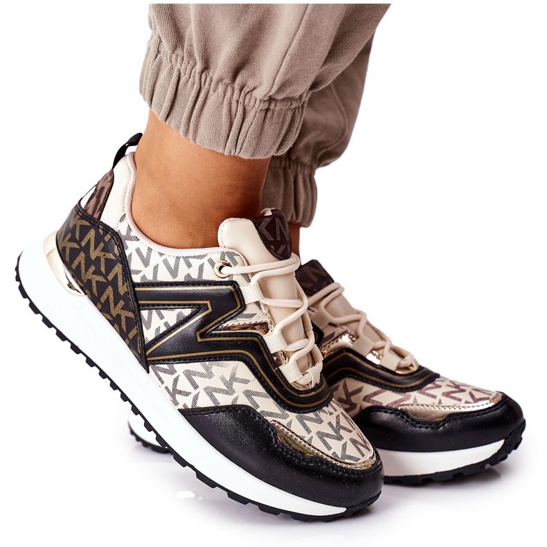 Logowane Urheilukengät Tennarit Beige ja Musta Always Logowane Urheilukengät Tennarit Beige ja Musta Always