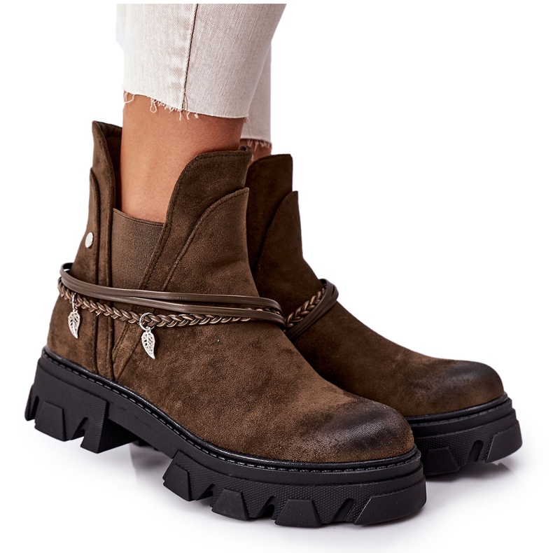 PS1 Lämmin saappaat Jodhpur saappaat Tummanvihreä Hyvä idea