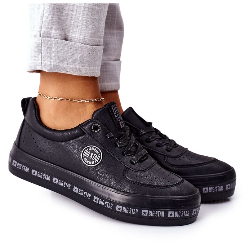 Nahka lenkkarit Big Star II274074 Musta Platform