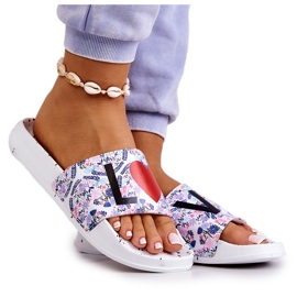 Naisten tossut Big Star Love White DD274A256 valkoinen