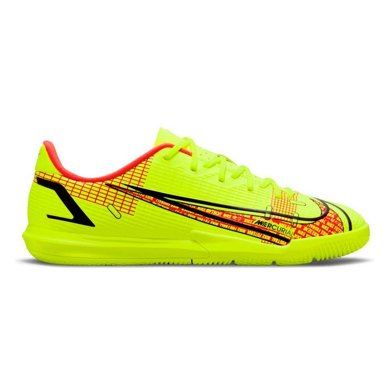 Nike Mercurial Vapor 14 Academy Ic Jr CV0815-760 jalkapallokengät monivärinen keltaiset