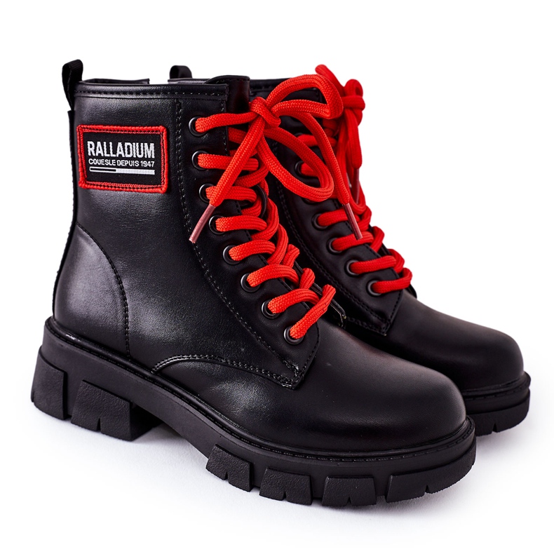 S.Barski Lasten mustat lämpimät saappaat Fincastle