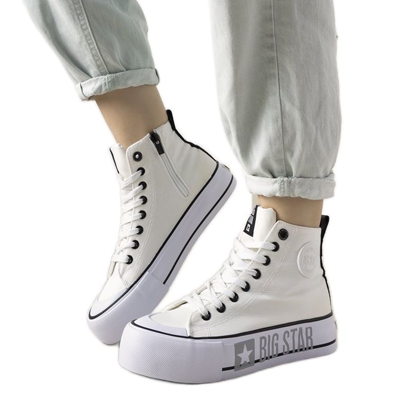 Naisten valkoiset Big Star -lenkkarit Balvinilta valkoinen