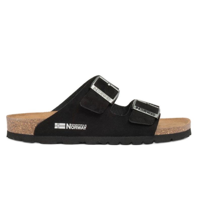 Geographical Norway Maantieteellinen Norja Sandalias Bios Doble Hebilla varvastossut W GNW20409-01 musta