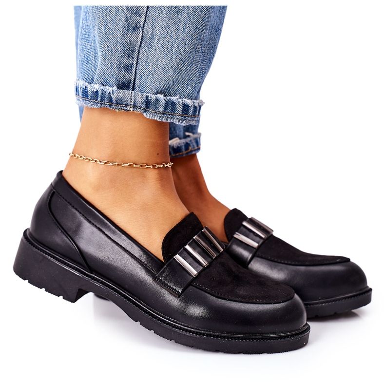 S.Barski Montiuksen naisten mustat kengät