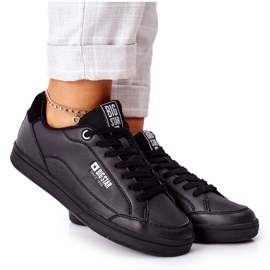 Naisten nahkatossut Memory Foam Big Star II274320 Musta